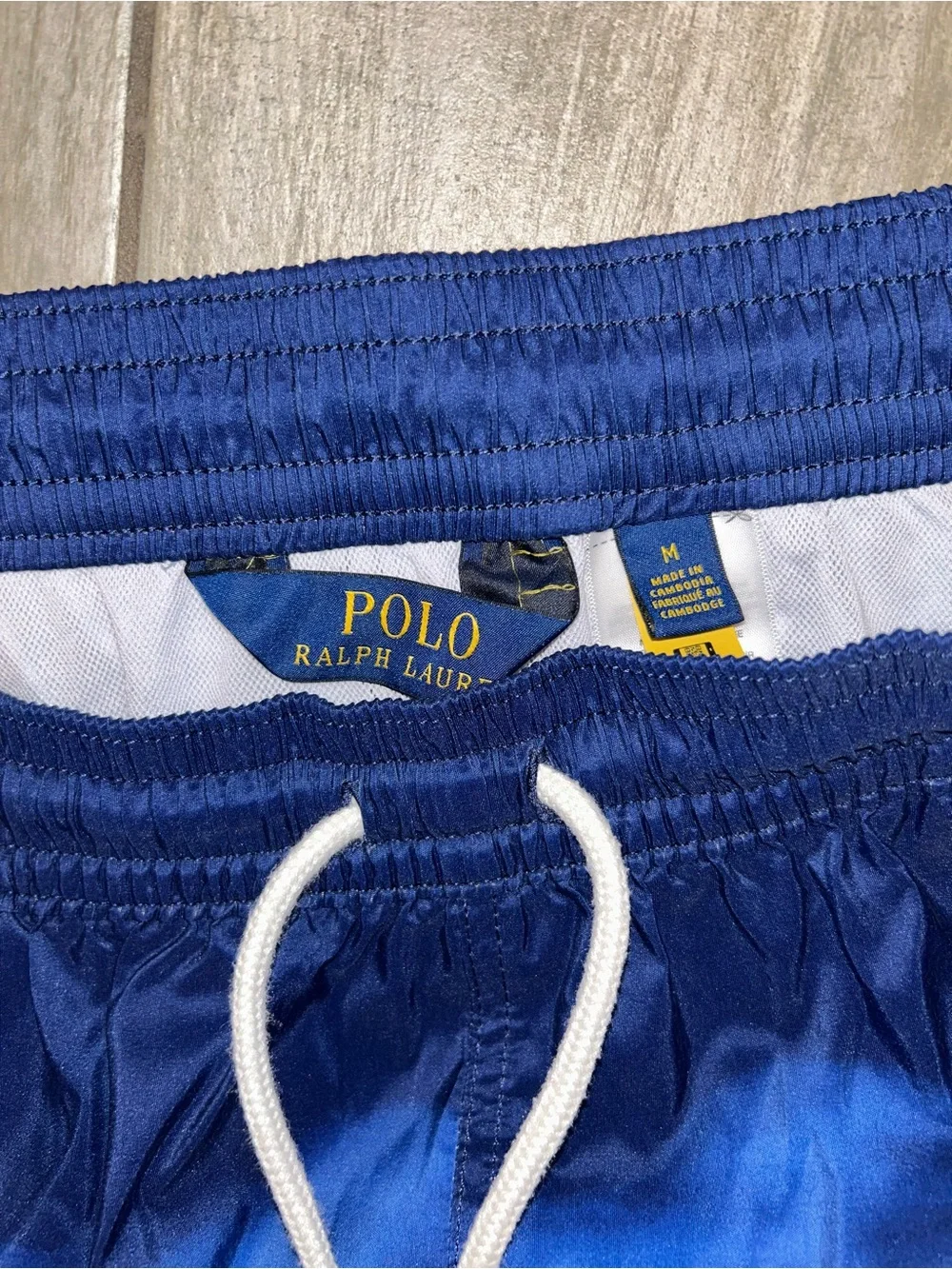 Ralph Lauren Polo traveler, swim shorts, swim trunks, Limited, USA, red white M